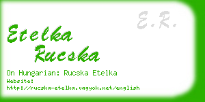 etelka rucska business card